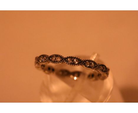 Silver Pandora Eternity ring. P&amp;P Group 1 (£14+VAT for the first lot and £1+VAT for subsequent lots) 