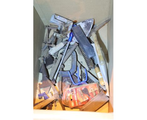 Quantity of tools including stonemasons chisels. Not available for in-house P&amp;P 