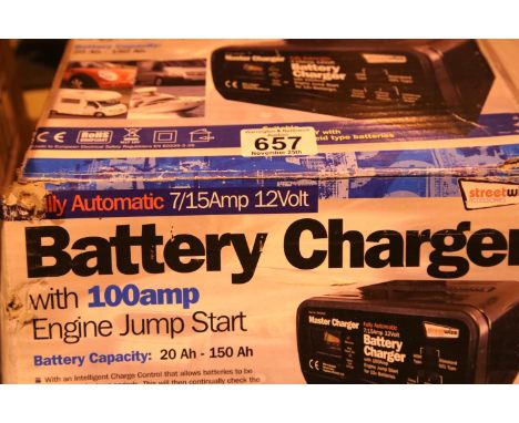 Streetwize boxed automatic 7/15 amp 12v charger. Not available for in-house P&PCondition Report: All electrical items in this