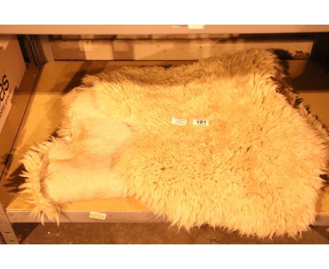 Light coloured woven floor rug. Not available for in-house P&amp;P 