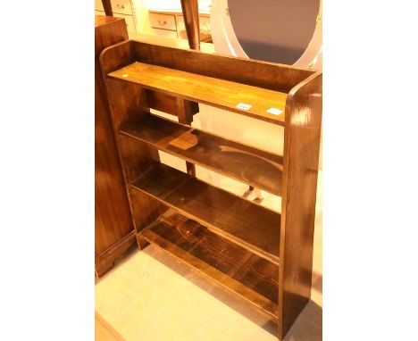 Oak four shelf bookcase. Not available for in-house P&amp;P 