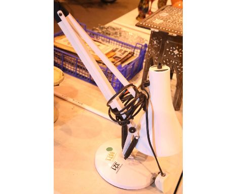 Vintage type white anglepoise lamp. Not available for in-house P&PCondition Report: All electrical items in this lot have bee