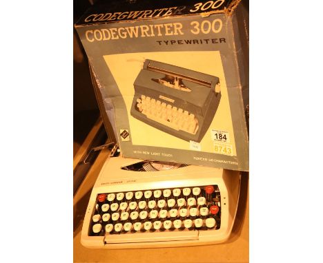 Boxed Codeg Writer typewriter and another. Not available for in-house P&amp;P 