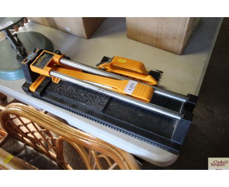 A heavy duty tile cutter and tools
