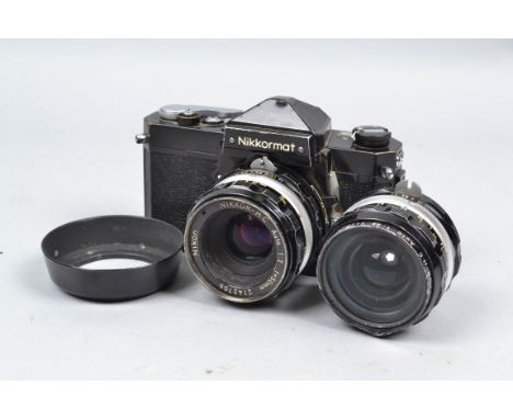 A Black Nikon Nikkormat FTN SLR Camera, serial no. 4 366 446, body F, brassing and scuffing, shutter working, metering untest