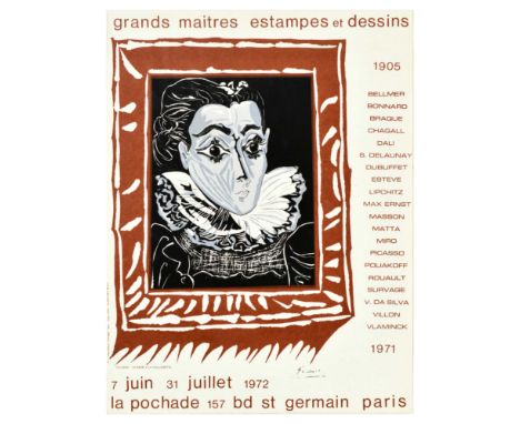 Original vintage advertising poster for Grands Maitres Estampes et Dessins / Great Masters Prints and Drawings artwork exhibi