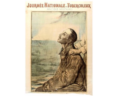 Original vintage WWI Propaganda Poster - National Tuberculosis Day. Veterans (Journe  Nationale des Tuberculeux. Anciens Mili