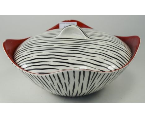Midwinter Zambessi Pattern Design by Jessie Tate circa 1957, 1 Covered Vegetable Dish