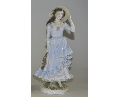 Royal Worcester Ltd and Numbered Figurine ' Summer ' RW 4510. Number 1808 of 7,500. Modeler Maureen Halson. Issued 1992. Heig