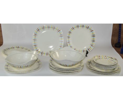 Collection Of Midwinter "Cherokee" Pattern Items, 24 in Total. Fashion Shape. Circa 1952.