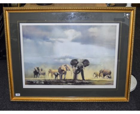 Large Limited Edition David Grant Coloured Print. ''Valley Of The Kings'' Pencil Signed to the Margin. Mounted and Framed Beh