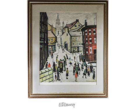 Laurence Stephen Lowry 1887 - 1976 Pencil Signed Ltd Edition Coloured Lithograph / Print. An Edition of 650 Only. Titled ' Be