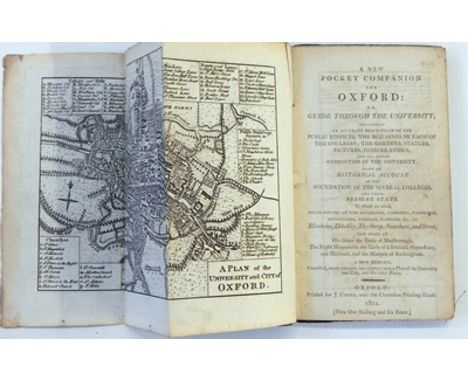 "A New Pocket Companion for Oxford: or a guide through the university ... descriptions of buildings ... at Blenheim, Ditchley