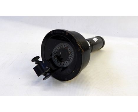 Black japanned WWII Air Ministry compass, type 06.A Aft, no. 27203D 