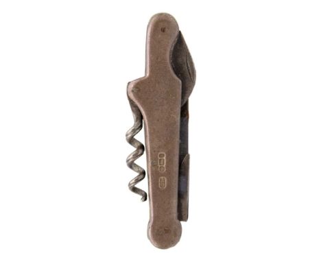 A Victorian silver-mounted combination folding pocket knife by Harrison Brothers. Sheffield 1901, with steel corkscrew, can o