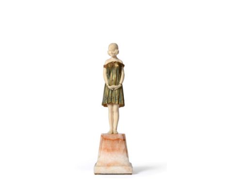 Demetre H Chiparus (Romanian, 1888-1950): ''Innocence'' A Gilt and Patinated Bronze and Ivory Figure, circa 1925, modelled as