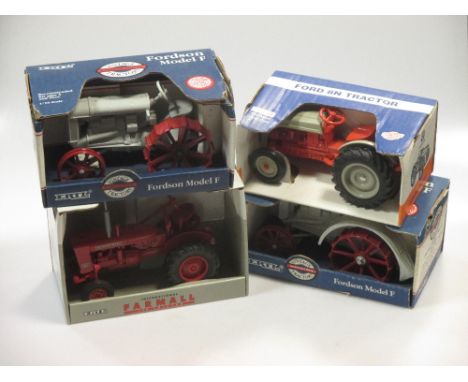 Ertl; 4754 International Farmall 140 tractor, boxed, Ford 8N Tractor, boxed, 872 Fordson Model F, boxed and another (4)  