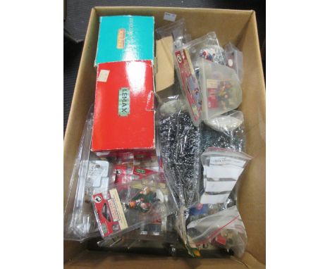 Lemax; Christmas Village collection boxed models, blister packs, street lighting, bristle tree and other figures and models, 