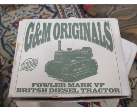 A G&amp;M Originals Fowler mark VF diesel tractor (boxed), Matchbox models of yesteryear steam wagon and trailer, A EDP Comme