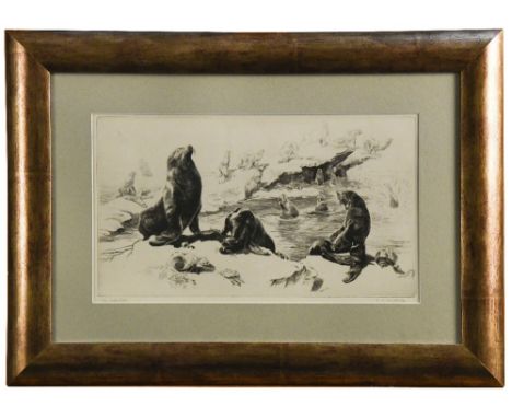 Leonard Robert Brightwell, (British, 1889-1962), 'The Bath Club', inscribed with title, signed lower right "L R Brightwell", 