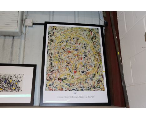 A framed and glazed poster, Jackson Pollock The Museum of Art, New York
