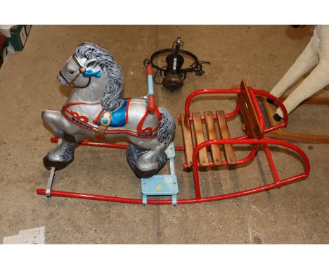 A vintage rocking horse 