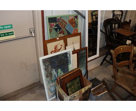 A large quantity of various pictures and prints 