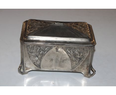An Orvit pewter trinket box 