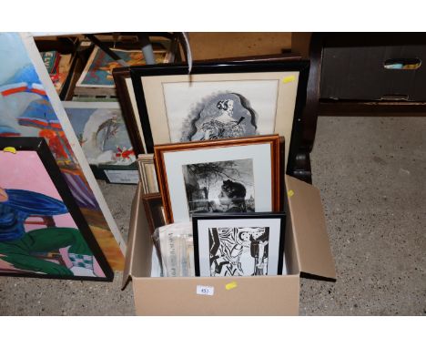 A quantity of various pictures, prints and 1930s-1950s theatre programmes