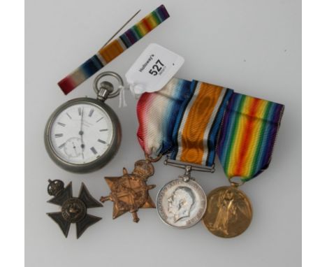 An Oxfordshire and Buckinghamshire Light Infantry First World War medal group to 2643 Private J.A. Pond,  together with a mil
