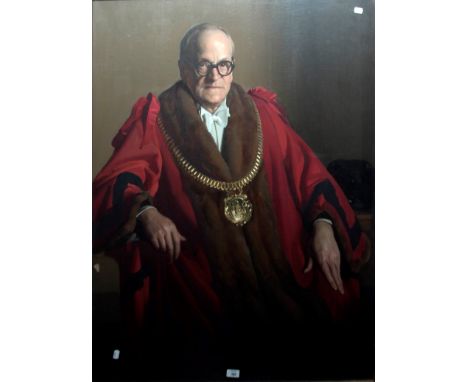 Stanley Reed (1908-1978) Alderman The Reverend Harry Dixon Longbottom, Lord Mayor of Liverpool 1950-1951 three quarter length