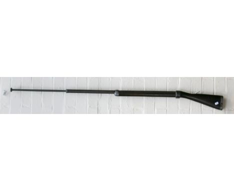 A World War I probably Enfield bayonet fencing practice dummy rifle, bearing broad arrow and indistinct date, 161cm long