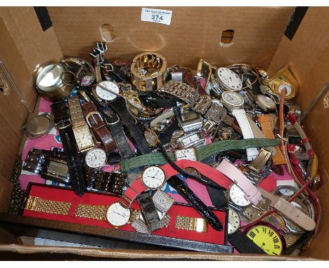 Assorted vintage watches and parts, inc. Casio digital, etc.