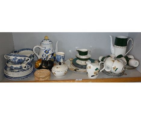 Spode "Green Velvet" china coffee set and other china