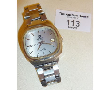 Vintage Tissot steel wrist watch in a Rotary case