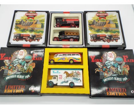 Corgi - four diecast model boxed sets comprising two off - 225 Years, York Fair (America's oldest fair) and two off Websters,