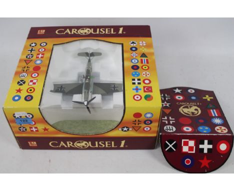 Carousel - A boxed diecast 1:48 scale Carousel #7103 Messerschmitt 109e ' Emil' JG3 Battle of Britain 'Oberleutnant Franz Von