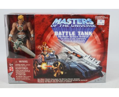 MOTU - Battle Tank - He Man - Mattel. A Boxed 2002/4 Mattel Battle Tank #54922 with He-Man Included. Factory Sealed and appea