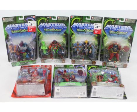 MOTU - Mattel - He Man - SnameMen. A selection of Seven, Boxed Mattel 2003 MOTU Figures appearing in Excellent condition to i
