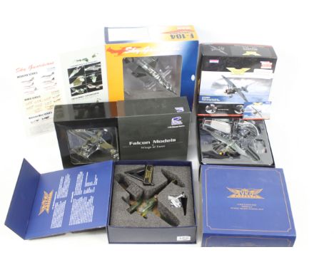 Falcon Models - Corgi Aviation Archive - Sky Guardians - Oxford Diecast - Four boxed diecast model aircraft in 1:72 scale. Lo