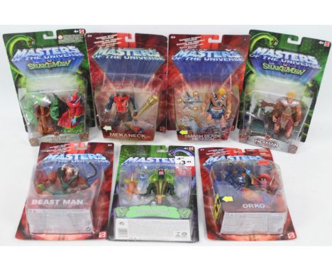 MOTU - Mattel - He Man - SnakeMen. A selection of Seven, Boxed Mattel 2003 MOTU Figures appearing in Excellent condition to i