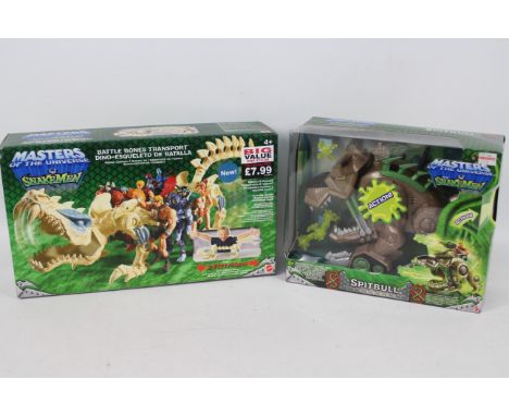 MOTU - He Man - Mattel - SnakeMen. A 2003, Boxed, Sealed Spitbull #B4121 and  a Boxed, Sealed Battle Bones #B4128 from the MO