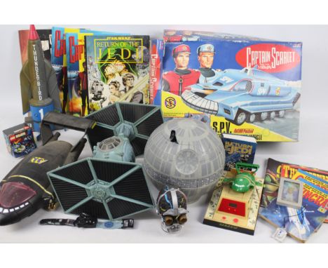 Star Wars - Captain Scarlet - Thunderbirds - A collection including a boxed Spectrum Patrol Vehicle, Death Star, Thunderbird 