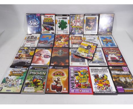 Nintendo - PS2- EA Games - Sierra - 25 x cased PC CD-ROM, Nintendo Gamecube and PS2 Games including Donkey Konga, Heist, The 