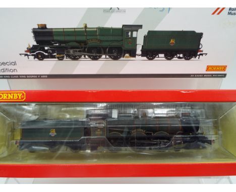 Hornby - an OO gauge DCC fitted with TTS Sound model 4-6-0 locomotive and tender running no 6000 'King George V', King class,