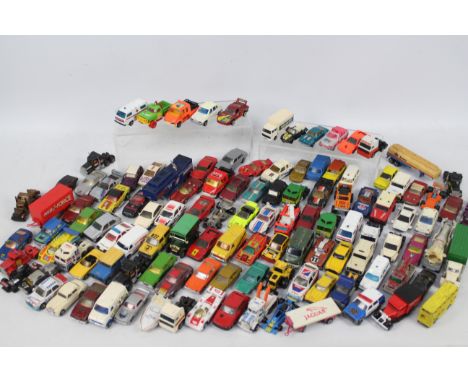 Corgi - Matchbox - Majorette - A collection of 100 plus vehicles including Lamborghini Miura, Volkswagen Ambulance, Porsche 9