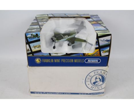 Franklin Mint - A boxed diecast 1:48 scale Franklin Mint 'Armour Collection' B11E074 Messerschmitt Me262 V2 Ed.V . The model 