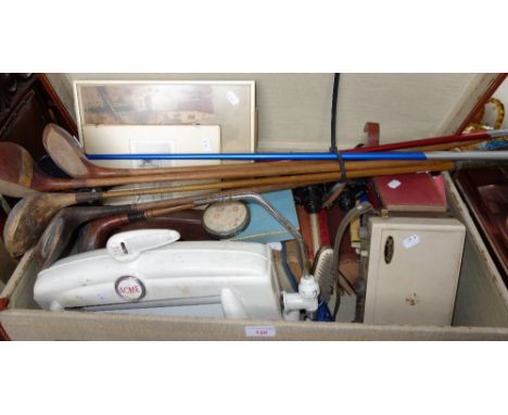A VINTAGE "ACME" MANGLE, a "Sterio Phonic" record player and sundries