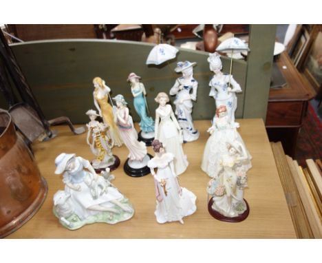 A COLLECTION OF CERAMIC and similar studies of women 