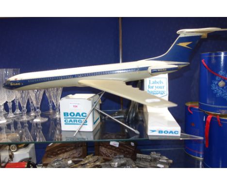 BOAC INTEREST; A "WESTWAY" MODEL DISPLAY BOAC PLANE, a ceramic ashtray and similar items
